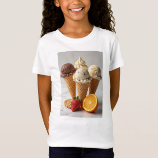 chocolate, vanilla, strawberry, cookie, orange ice T-Shirt