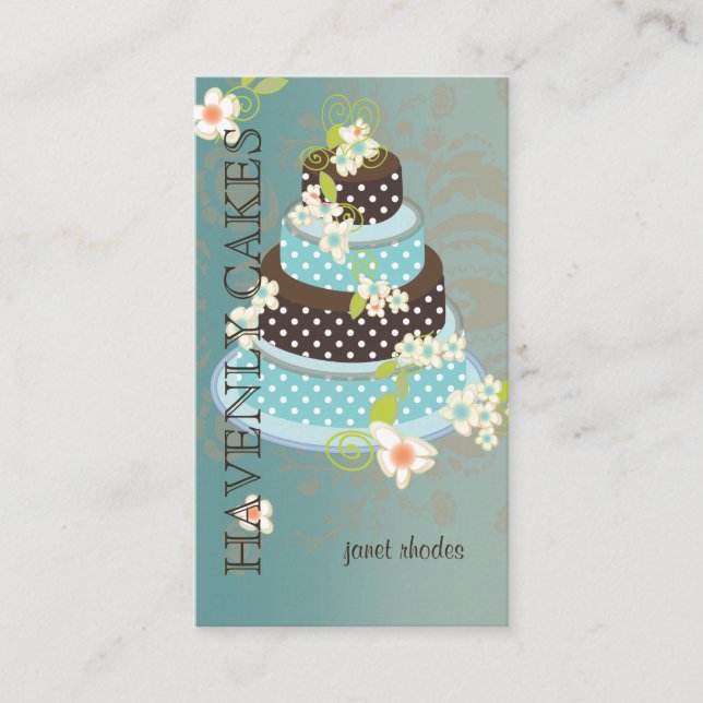 Chocolate Wedding Cake/Bakery/pâtisserie Business Card (Front)