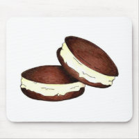 Chocolate Whoopie Pie Pies Dessert Mouse Pad