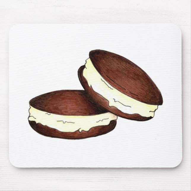Chocolate Whoopie Pie Pies Dessert Mouse Pad (Front)