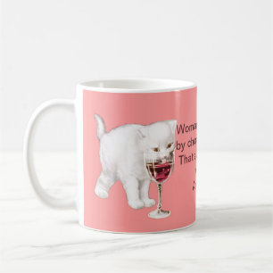 Chocolate Wine and Cats Facts of Life Mug