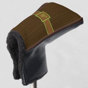Chocolate with Lime Pinstripes Putter Cover