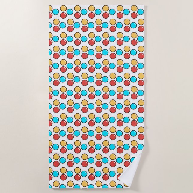 chocolates beach towel (Front)