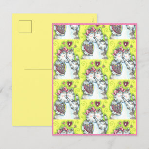 CHOCOLATES FROM KITTEN'S SECRET ADMIRER, VALENTINE HOLIDAY POSTCARD