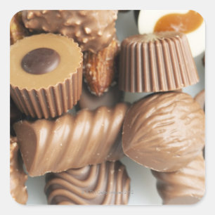chocolates square sticker
