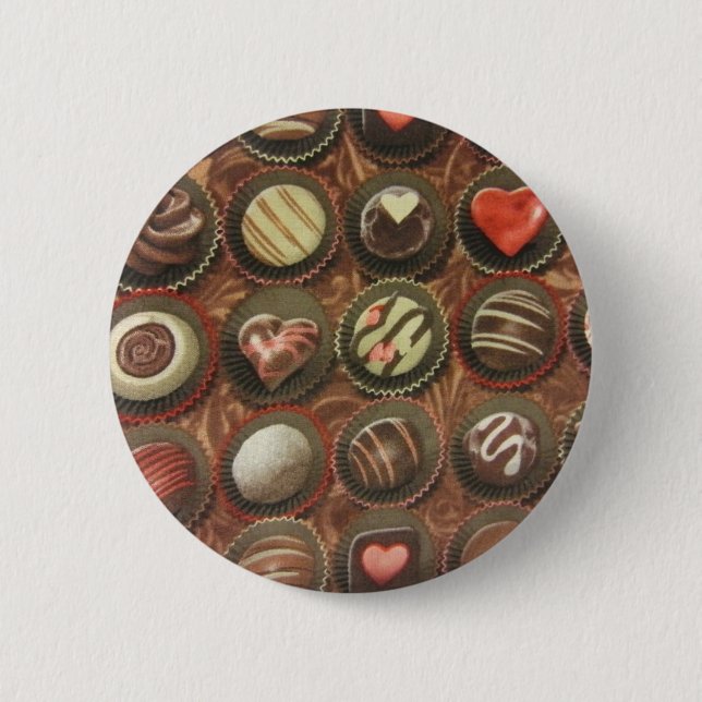 Chocolates & Truffles 6 Cm Round Badge (Front)