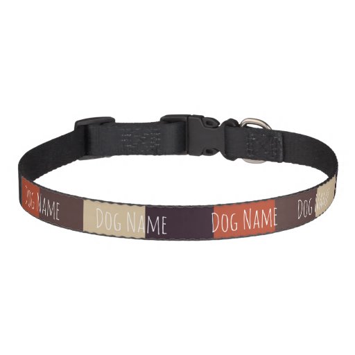 Image of Chocolatey Brown Stripe Dog Collar