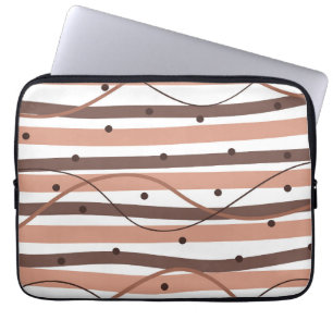 Chocolatey Stripes Laptop Sleeve