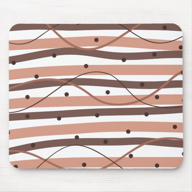 Chocolatey Stripes Mouse Pad (Front)