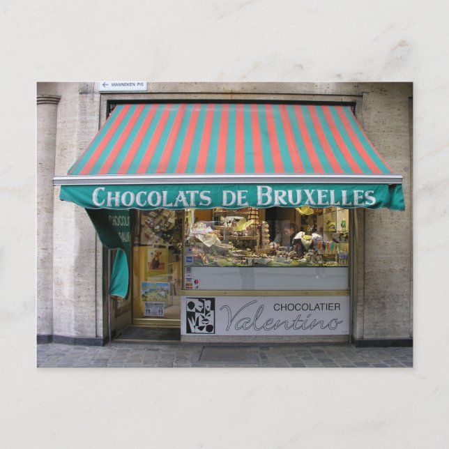 Chocolatier, Brussels, Belgium Postcard (Front)