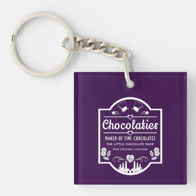 Chocolatier Maker Key Ring (Front)