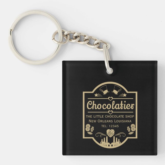 Chocolatier Maker Key Ring (Front)