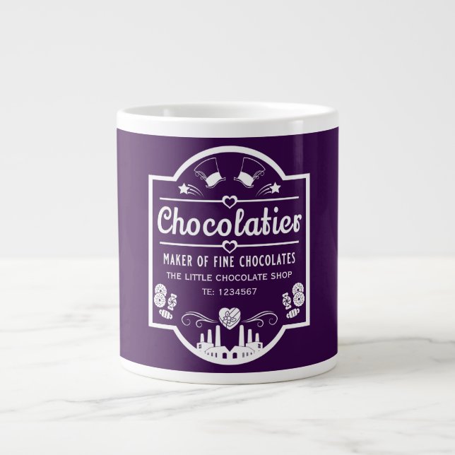 Chocolatier Maker Large Coffee Mug (Front)