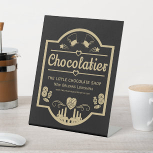 Chocolatier Maker Pedestal Sign