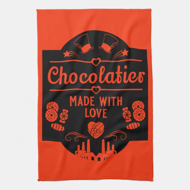 Chocolatier Maker Tea Towel (Vertical)