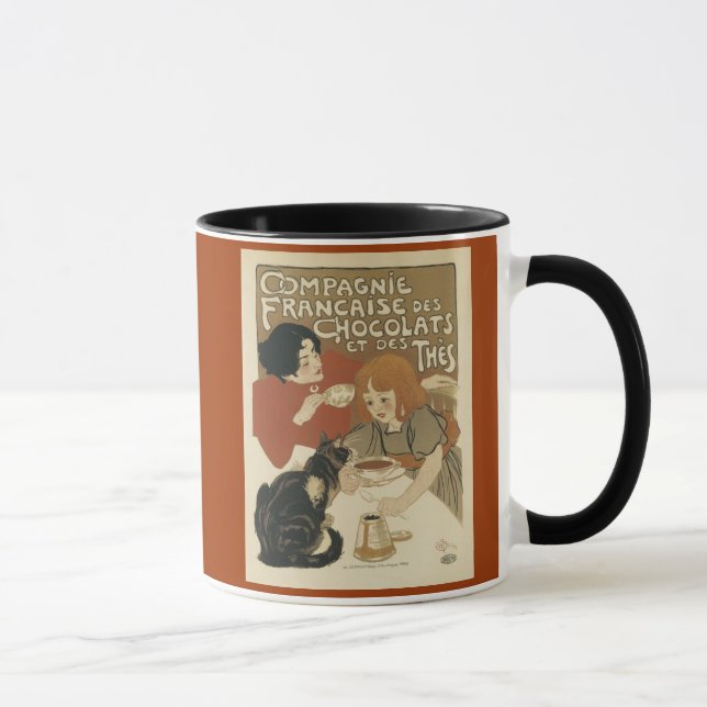 Chocolats et des thes coffee mug (Right)