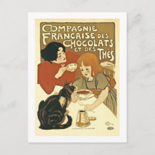 Chocolats Vintage French Ad Postcard