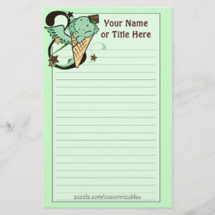 Chocomint Ice Cream Stationery