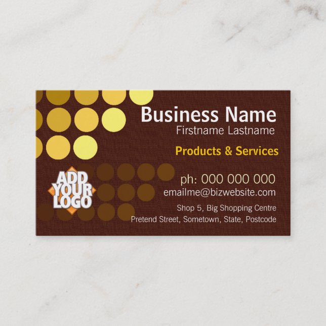 Chocora Dots w/ Logo Business Card (Front)