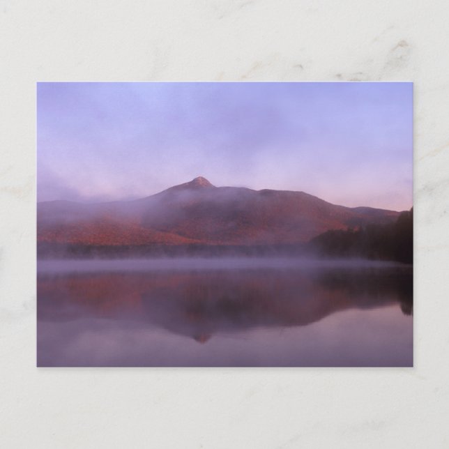 Chocorua Lake Sunrise Fog Postcard (Front)