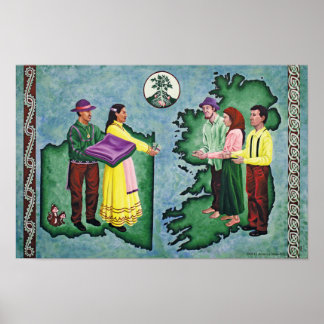 Choctaw Giving Aid to the Irish Poster