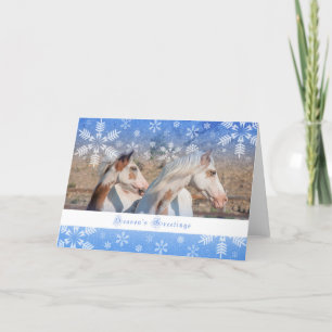 Choctaw Mare and Foal - 5x7 Holiday Card