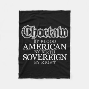 Choctaw Native American Indian  Fleece Blanket