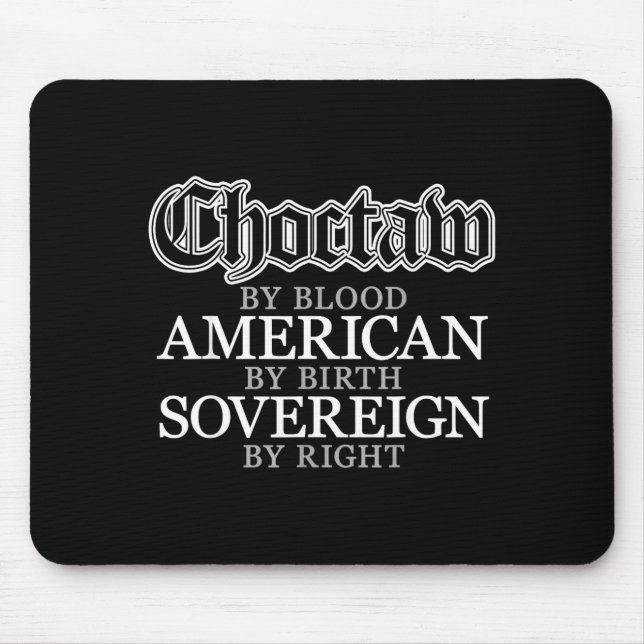Choctaw Native American Indian  Mouse Mat (Front)