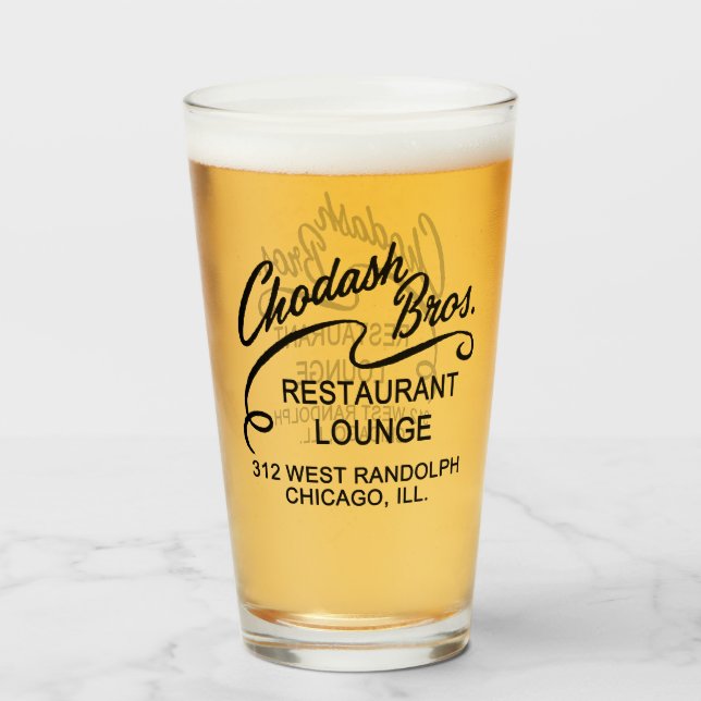 Chodash Bros. Restaurant, Chicago, Illinois Glass (Front Filled)