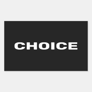 Choice black women’s pro choice abortion rights rectangular sticker