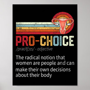 Choice Definition Feminist Rights Funny  Poster