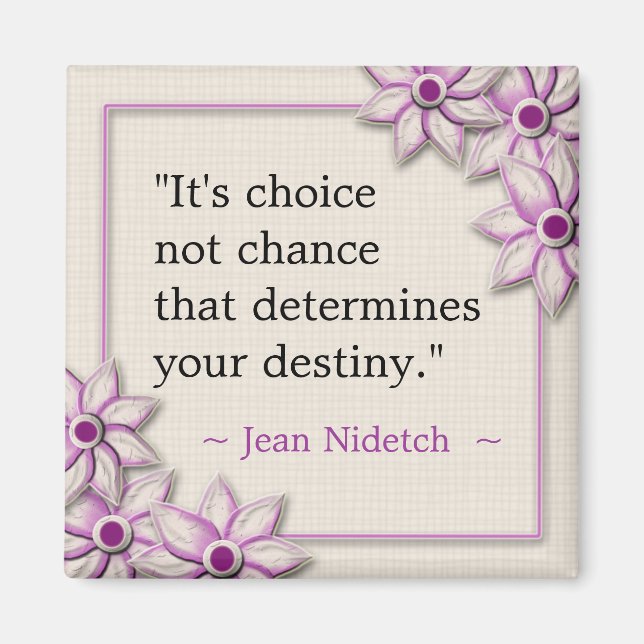 Choices-Inspirational Quote Magnet (Front)
