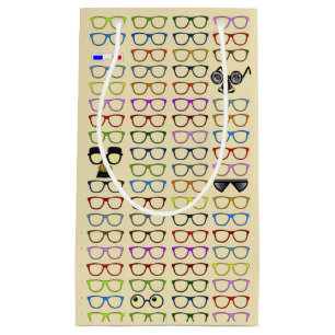 Choices- Whimsical Eyeglasses Pattern Small Gift Bag