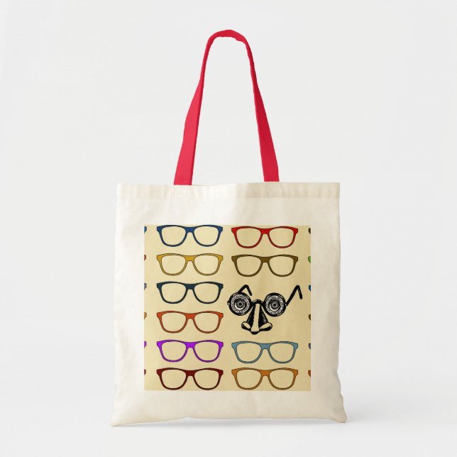 Choices- Whimsical Eyeglasses Tote Bag (Front)