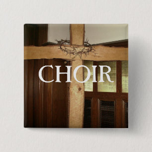 CHOIR 15 CM SQUARE BADGE