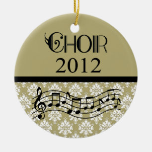Choir 2012 Music Ceramic Tree Decoration