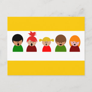 choir-310673  choir children singing music happy c postcard
