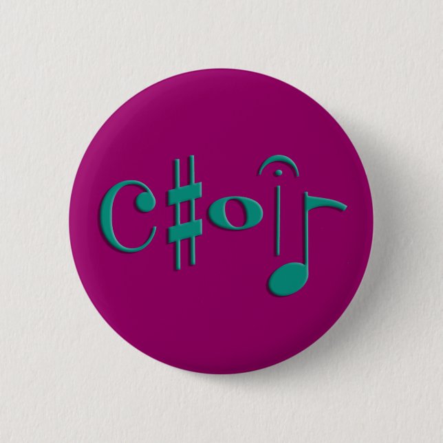 choir 6 cm round badge (Front)