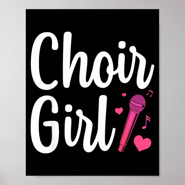 Choir Art For Girls Women Choir Singing Chorus Sho Poster (Front)