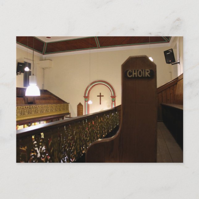 choir bench postcard (Front)