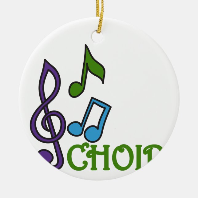Choir Ceramic Tree Decoration (Front)