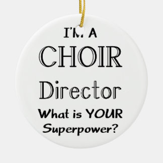 Choir director ceramic tree decoration