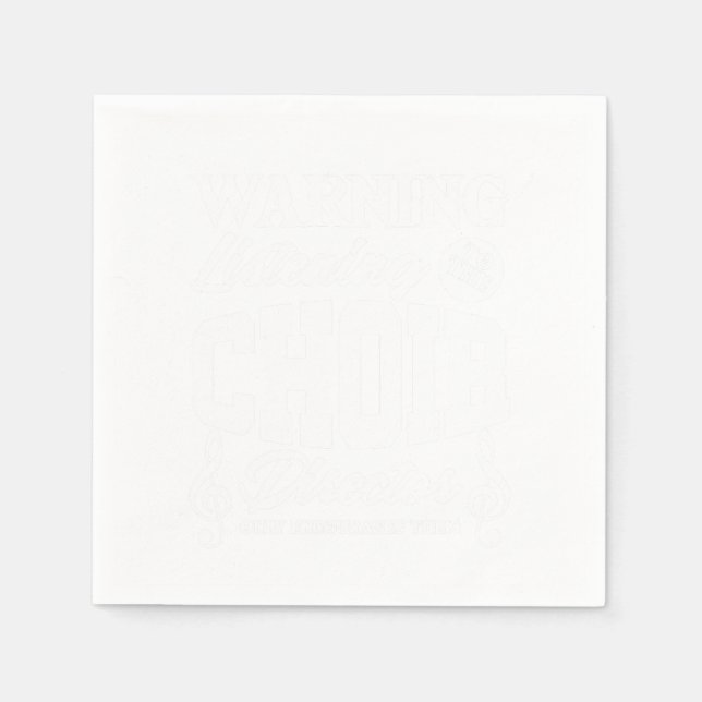 Choir Director Chorus Choral Music Singer Gift Napkin (Front)