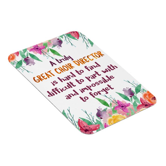 Choir Director Chorus teacher Appreciation Gift Magnet (Right Side)