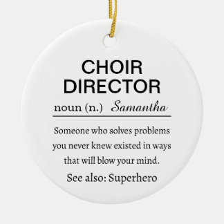 Choir Director Definition Ceramic Tree Decoration