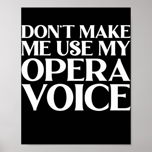 Choir director music funny musical teacher poster (Front)