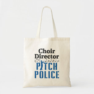 Choir Director Pitch Police Chorus Leader Tote Bag