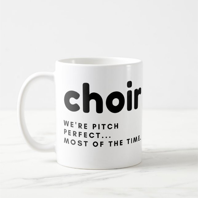 Choir Funny Gift Mug - costumised (Left)