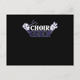 Choir Geek Chorus Choral Music Conductor Gift Postcard