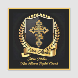 Choir member name tag